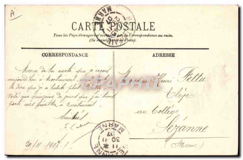 Old Postcard Militaria A canteen