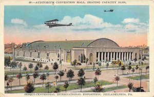 Convention Hall Plane Sesqui Centennial Exposition Philadelphia PA 1926 postcard