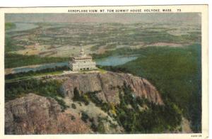 Aeroplane View Mt. Tom Summit House, Holyoke, Mass. Unused