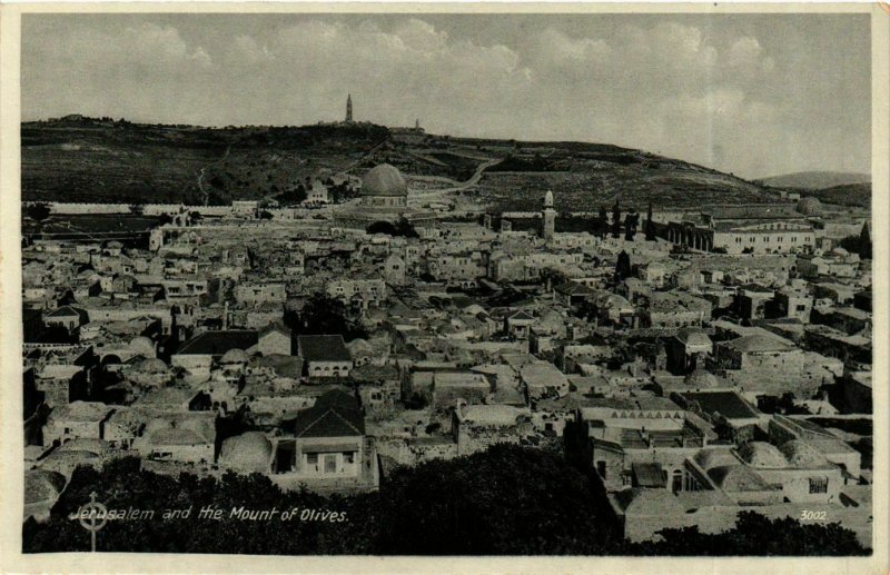 CPA Lehnert & Landrock 3002 Jerusalem and the Mount of Olives ISRAEL (917056)