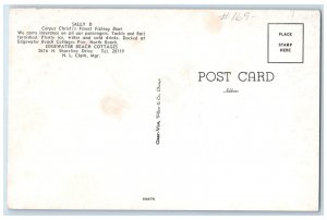 c1960's Sally D Corpus Christis Finest Fishing Boat Shore Line Drive TX Postcard