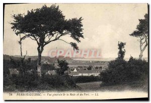 Old Postcard Perros Guirec General view of the Bay and the Port