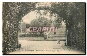 Old Postcard Compiegne the entrance to the arbor in the Park