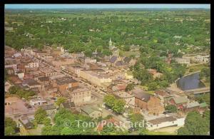 Birds eye view of Lindsey, Ontario