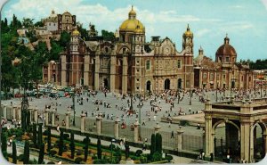 Tarjeta Postal Vistacolor WOB Note Bird’s Eye Basilica de Guadalupe Mexico PM 