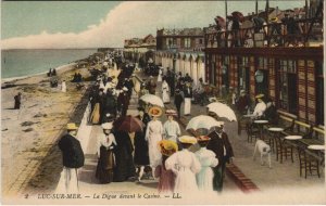 CPA LUC-sur-MER La Digue devant le Casino (1227423)