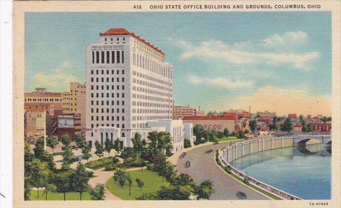 Ohio Columbus Ohio State Office Building and Grounds 1939 Curteich