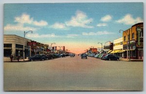 Broadway  Hobbs  New Mexico   Postcard