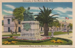 Postcard University San Marcos Lima Peru