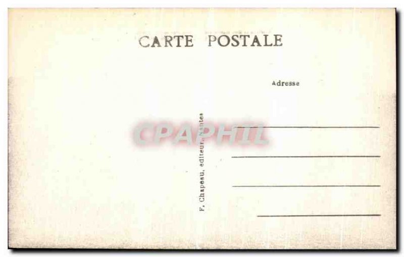 Old Postcard Guerande Kremaguen Rocks Road Saille