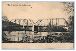 1910 View Of The Bridge At Humboldt Iowa IA Posted Antique Postcard