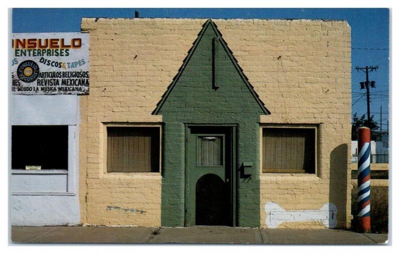 1982 View from Betty Brown's Barber Shop, Portales, NM Postcard