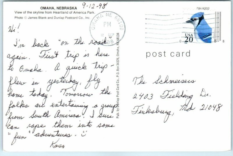 Postcard - Omaha, Nebraska