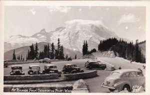 RPPC: Mt. Rainier from Observation Point, WA, Mint, Ellis #517 (PC1325)