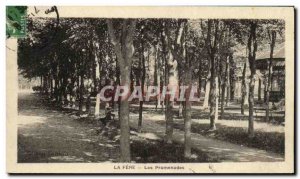 Old Postcard La Fere Walks