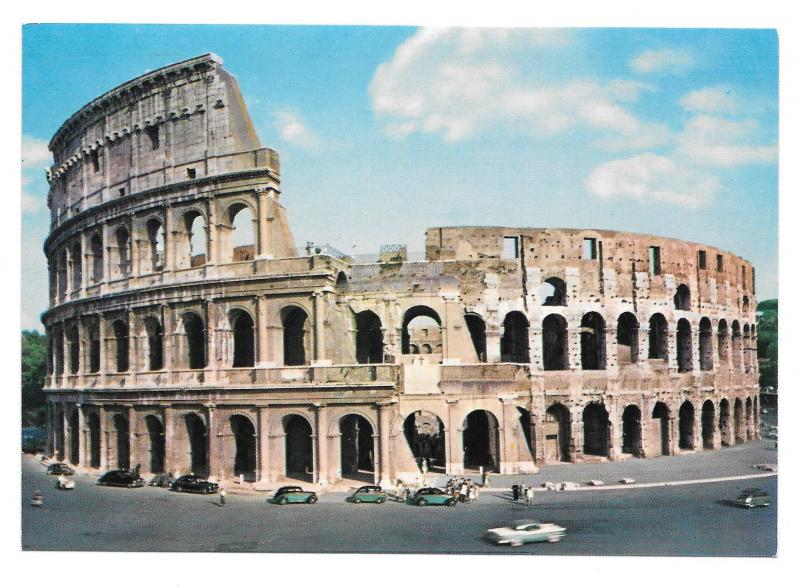 Rome Italy Colisseum Il Colosseo Vtg Kodak Ektachorme Postcard 4X6