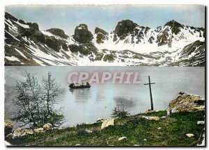 Modern Postcard Route des Grandes Alpes Le Lac d'Allos B A