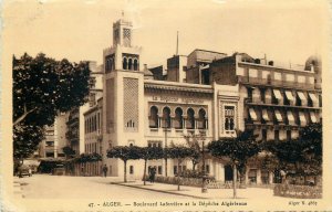 Algeria Alger Boulevard Laferrière and the Algerian Dispatch 1943 Censor passed