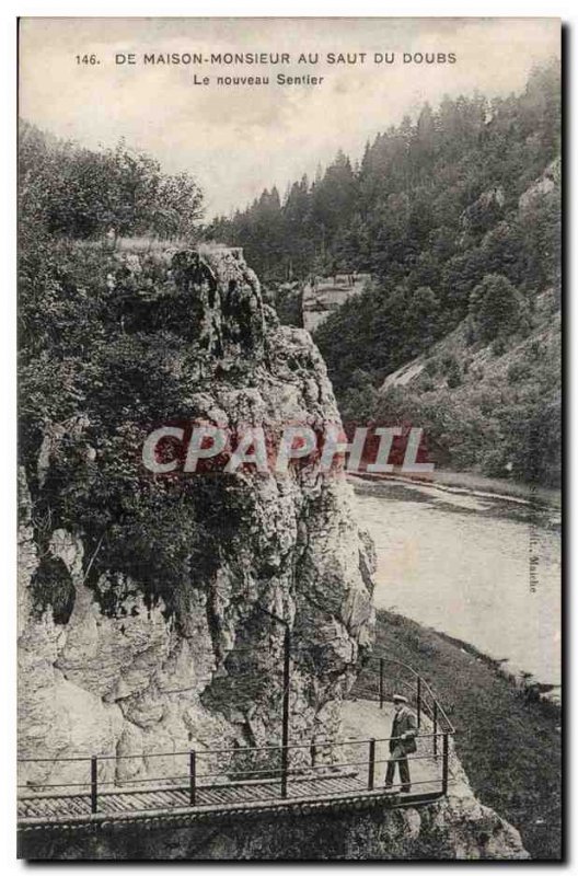 Postcard Old house in Doubs Mr. jump the new trail