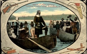 Providence RI Court House Painting Williams Return c1900-20s Vintage Postcard