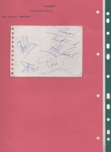 Poacher 1970s Country & Western Band New Faces Hand Signed Autograph