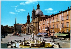 Postcard - Navona Square - Rome, Italy