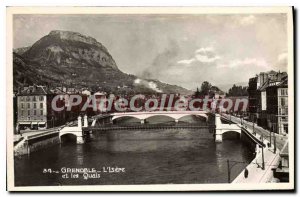 Old Postcard Grenoble Isere And Quays
