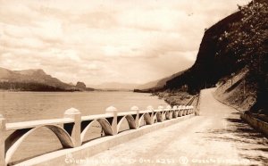 Vintage Postcard 1900's Columbia River Highway Oregon OR By Cross & Dimmitt RPPC