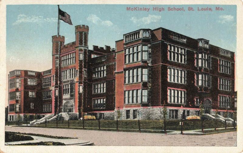 Postcard McKinley High School St Louis Missouri