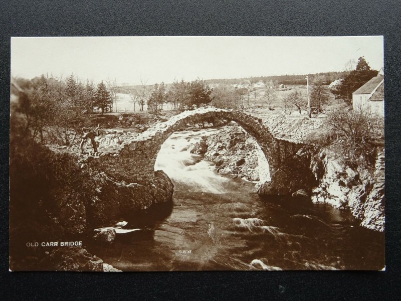 Scotland Carrbridge OLD PACKHORSE BRIDGE c1930s RP Postcard J.S. Lawrence & Co.