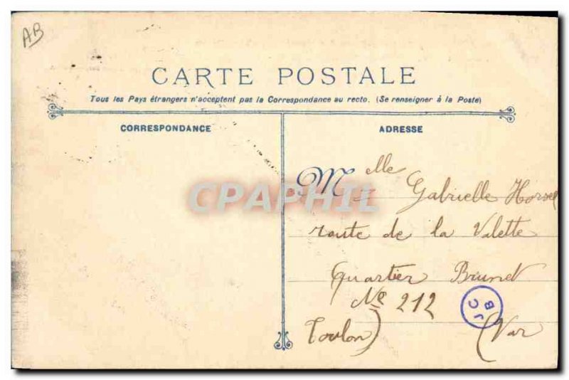 Old Postcard Boat War Algeciras Ship Torpedo School of Mechanics & # During 3...