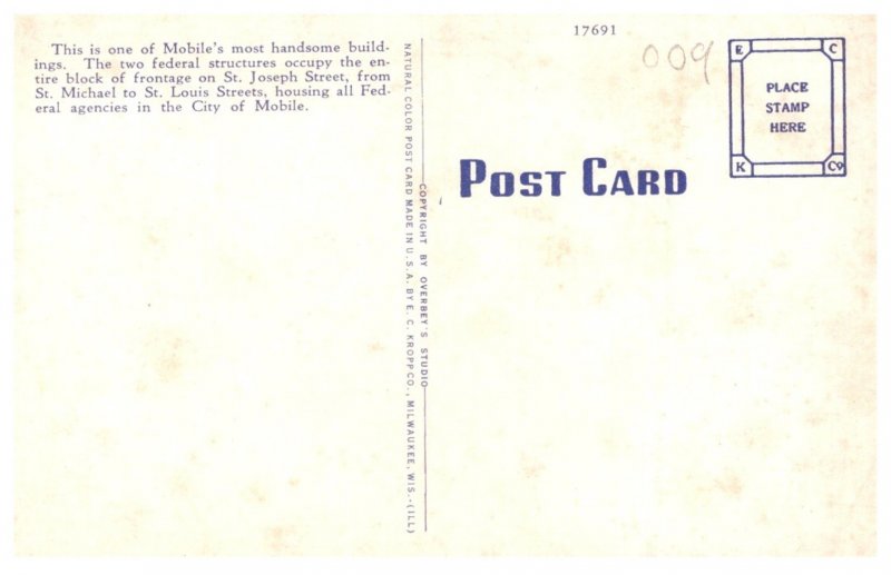 Alabama Mobile  , U.S.Post Office and Federal Building