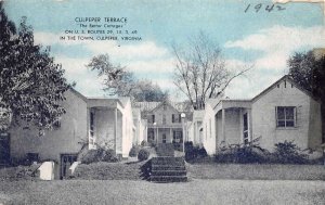 Culpeper Virginia Culpeper Terrace Cottages, Sky Tinted Vintage Postcard U11541