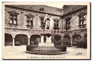 Old Postcard Besancon Statue Carnival Granvelle
