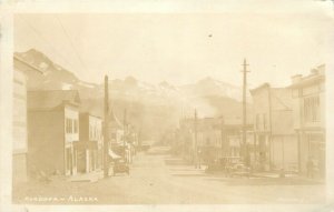 Postcard RPPC 1920s Cordova Alaska Street Scene 24-5411