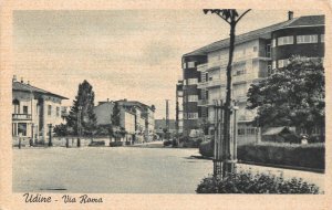 Italy 1925 Udine Via Roma vintage postcard