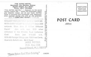 Seaside Heights New Jersey Aztec Motel Pool View Vintage Postcard K50179 