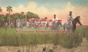 Native American Seminole Indians, Brighton Florida, Everglades, Albertype