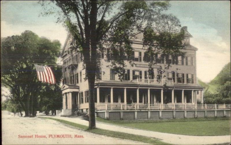 Plymouth MA Samoset House c1910 Postcard