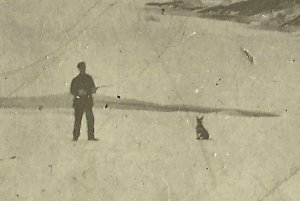 Minnesota RPPC c1910 RACIST Racism DAD & HIS DOG N-WORD Black Americana Negro