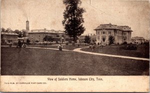 Postcard Tennessee Johnson City View of Soldiers Home Military Veterans 1910 V14