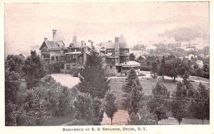 Residence of EB Sheldon in Delhi, New York