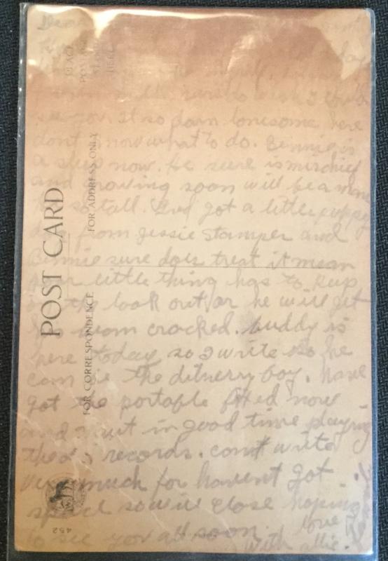 Postcard Unused w/Writing on back “To My Valentine” Children CC LB