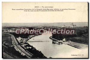 Old Postcard Sens Panoramic We Recommend I'Ascension