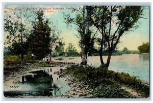 1912 Frentress Lake Dubuque Summer Resort Dubuque Iowa Vintage Antique Postcard 