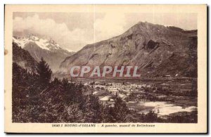 Old Postcard Bourg d Oisans A solid left Belledonne