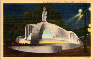 California Hollywood Entrance To Hollywood Bowl Curteich