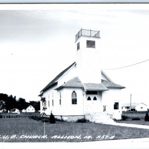 c1950s Allison, IA RPPC Evangelical United Brethren Eub Church Postcard Vtg A102