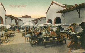 Aztec Store C-1910 Ciudad Jurarez Mexico Interior City Market postcard 6132