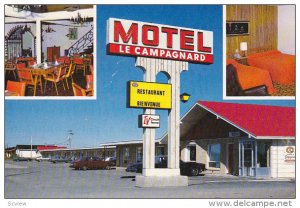 Dining Room, Motel Le Campagnard, Matane, Quebec, Canada, PU-1969